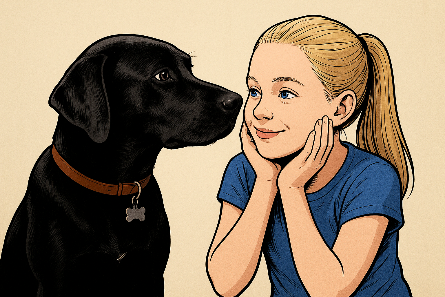 Platzhalter Annie im Comic-Stil